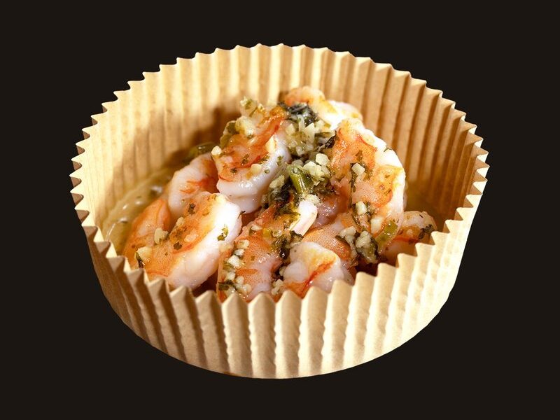 Shrimp Aioli Japonais with garlic and herbs